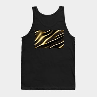 Seamless Black & Gold Texture Patterns XII Tank Top